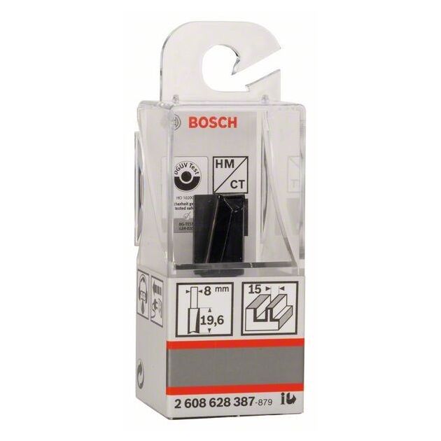 Фреза пазова Bosch Professional з двома лезами Std S8 D15 L20, фото , зображення 7 | SNABZHENIE.com.ua