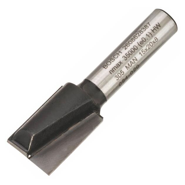 Фреза пазова Bosch Professional з двома лезами Std S8 D15 L20, фото  | SNABZHENIE.com.ua