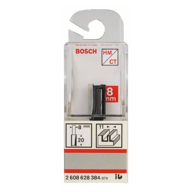 Фреза пазова Bosch Professional з двома лезами Std S8 D11 L20, фото , зображення 6 | SNABZHENIE.com.ua