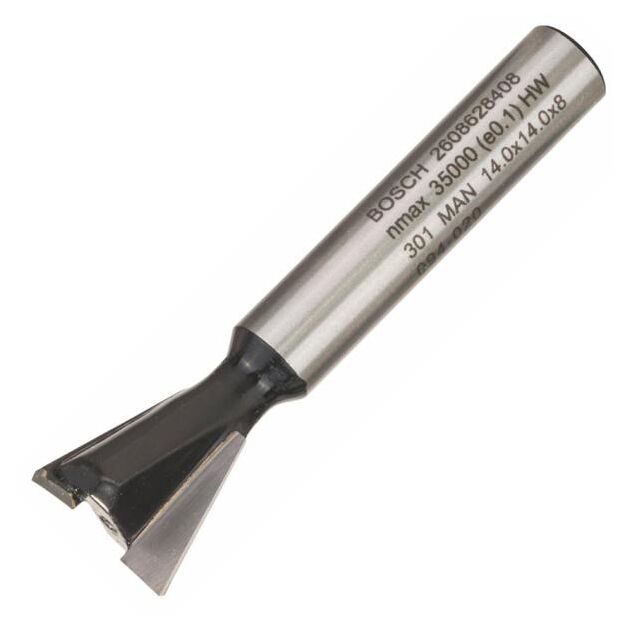 Фреза пазова Bosch Professional ЛГ Std S8 D14 L14 15°, фото , зображення 2 | SNABZHENIE.com.ua