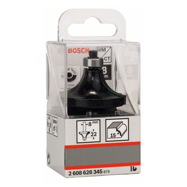 Фреза карнизна Bosch Professional Std S8 R15 L22, фото , зображення 4 | SNABZHENIE.com.ua