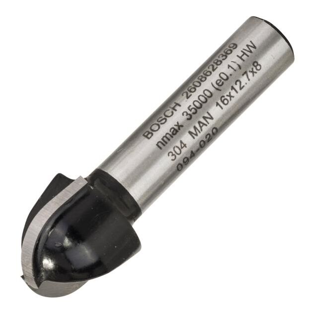 Фреза галтельна Bosch Professional Std S8 R8 D16 L12.4, фото , зображення 2 | SNABZHENIE.com.ua