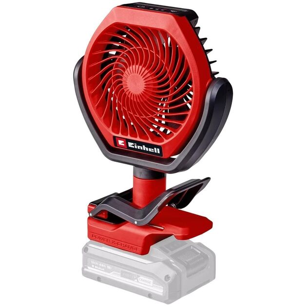 Вентилятор акумуляторний Einhell GC-CF 18/110 Li - Solo, PXC, 18В, безщітковий, діам. 110 мм, 1500 м3/год, 3 режими, 0.48 кг (без АКБ і ЗП), фото  | SNABZHENIE.com.ua