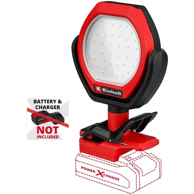 Лампа акумуляторна Einhell GC-OL 18/1500 Li - Solo, PXC, 18В, 36 LED, 1500 лм, 7000 К, 3 режими яскравотсі, 0.45 кг (без АКБ і ЗП), фото  | SNABZHENIE.com.ua