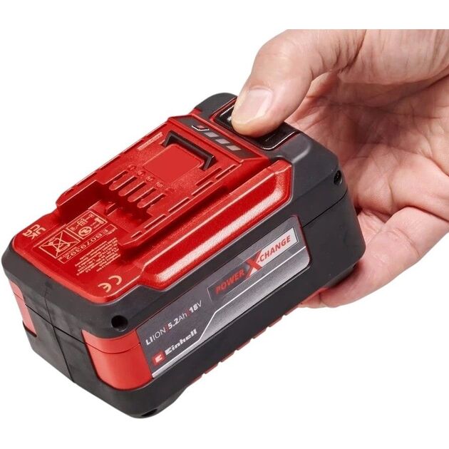 Набір акумулятора та зарядного пристрою Einhell Starter Kit PXC 18В 1х5.2А·год 0.89кг, фото , изображение 6 | SNABZHENIE.com.ua Набір акумулятора та зарядного пристрою Einhell Starter Kit PXC 18В 1х5.2А·год 0.89кг, фото , изображение 6 | SNABZHENIE.com.ua