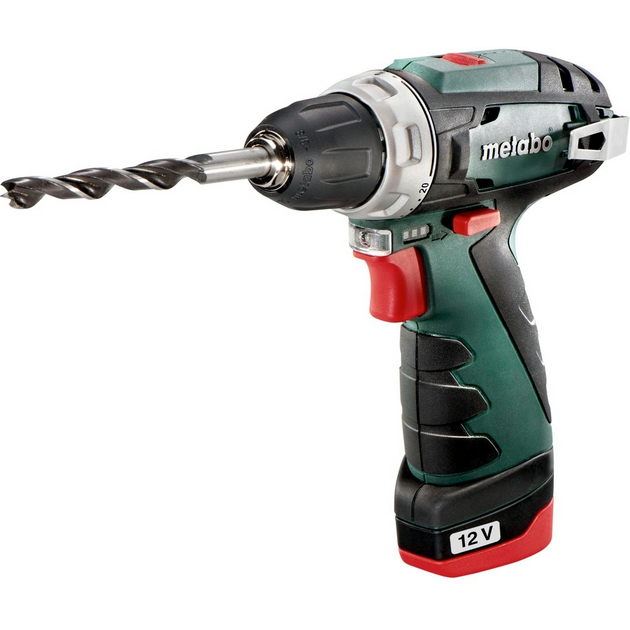 Шурупокрут-дриль акумуляторний Metabo BS 12В 1x2А·год 17·34Нм 0-360·0-1400об·хв сумка 0.95кг, фото  | SNABZHENIE.com.ua