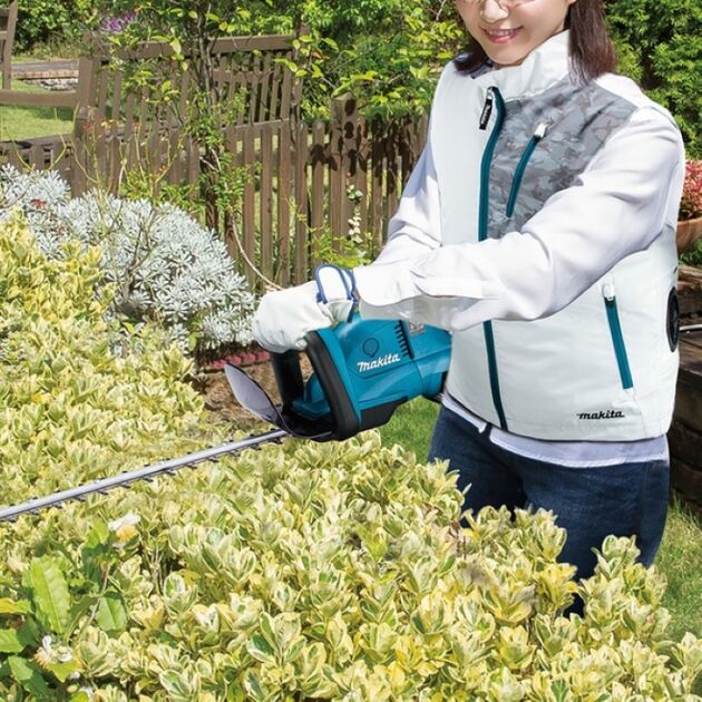Жилет акумуляторний Makita LXT/CXT, 10.8-18В, з вентиляцією, поліестер, розміт М, білий, 0.38кг, фото , изображение 4 | SNABZHENIE.com.ua Жилет акумуляторний Makita LXT/CXT, 10.8-18В, з вентиляцією, поліестер, розміт М, білий, 0.38кг, фото , изображение 4 | SNABZHENIE.com.ua
