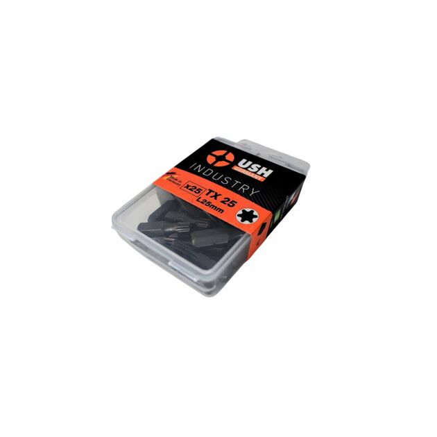 Насадка викруткова USH Industry : TORX T25 x 25 мм, Torsion Уп. 25 шт., фото  | SNABZHENIE.com.ua