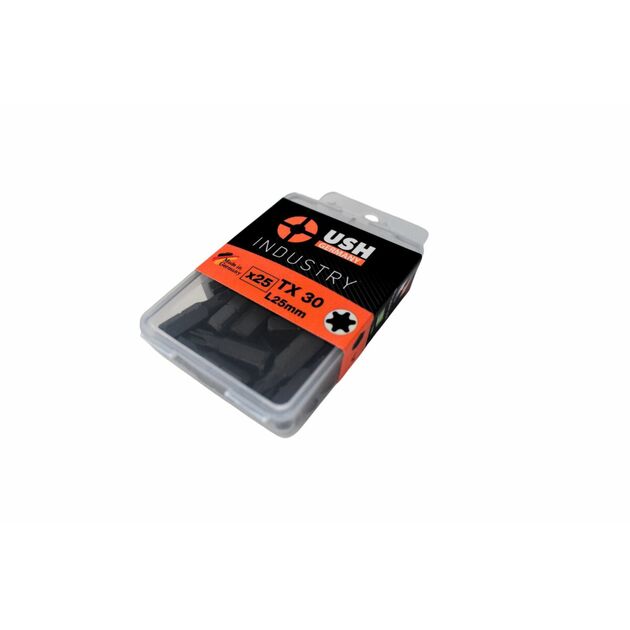 Насадка викруткова USH Industry : TORX T30 x 25 мм, Torsion Уп. 25 шт., фото  | SNABZHENIE.com.ua