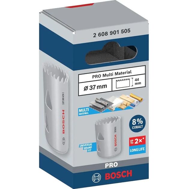 Коронка Bosch Professional Multi Material 37мм з різьбою, фото , изображение 9 | SNABZHENIE.com.ua