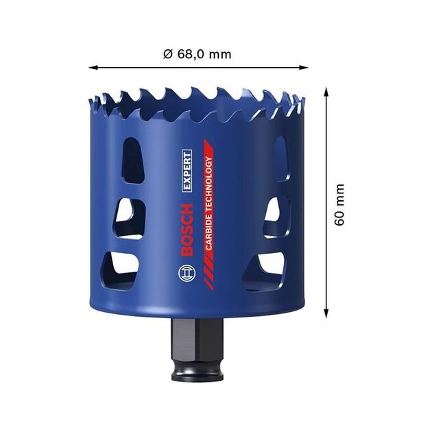 Коронка Bosch Professional Expert Tough Material 68x60мм, фото , изображение 5 | SNABZHENIE.com.ua