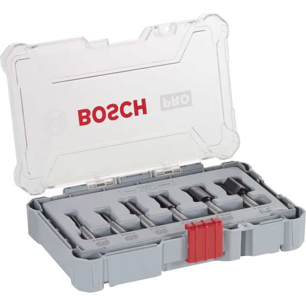 Набір пазових фрез Bosch Professional 8мм 6шт, фото , изображение 3 | SNABZHENIE.com.ua