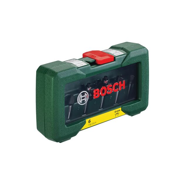 Набір фрез Bosch Professional Expert for Wood 6мм 6шт 0.29кг, фото , изображение 3 | SNABZHENIE.com.ua