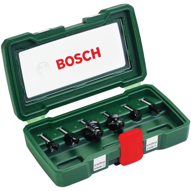 Набір фрез Bosch Professional Expert for Wood 6мм 6шт 0.29кг, фото  | SNABZHENIE.com.ua