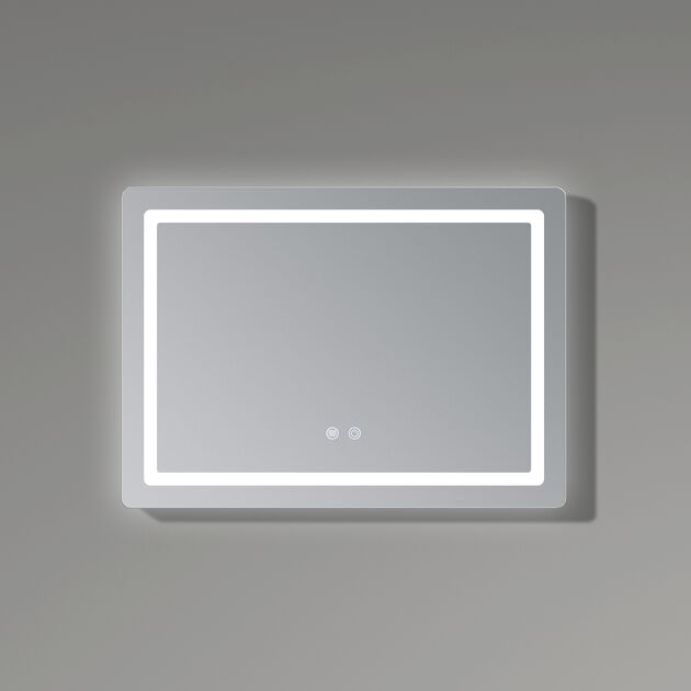 Зеркало Qtap Mideya (DC-F614) 700х500 с LED-подсветкой Touch, с антизапотеванием, диммером, рег. яркости QT2078NCF07050W, фото , изображение 4 | SNABZHENIE.com.ua