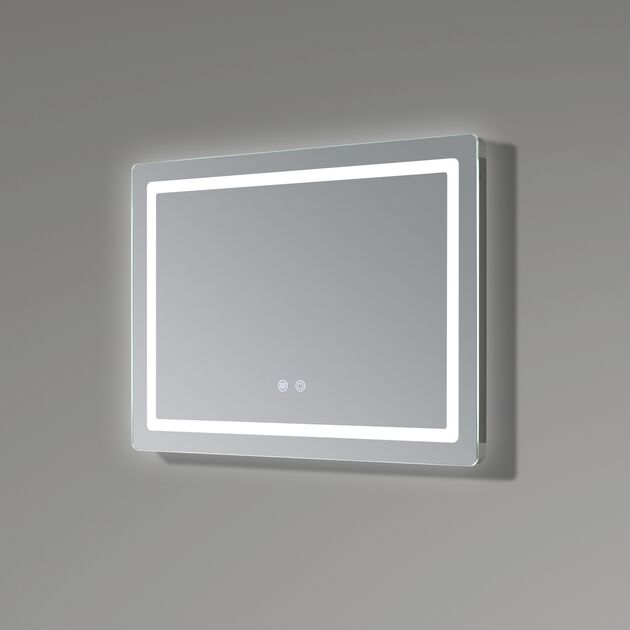 Зеркало Qtap Mideya (DC-F614) 700х500 с LED-подсветкой Touch, с антизапотеванием, диммером, рег. яркости QT2078NCF07050W, фото , изображение 5 | SNABZHENIE.com.ua