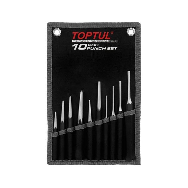 Набор выколоток и керн TOPTUL 10 ед. в чехле (GPAQ1001), фото  | SNABZHENIE.com.ua
