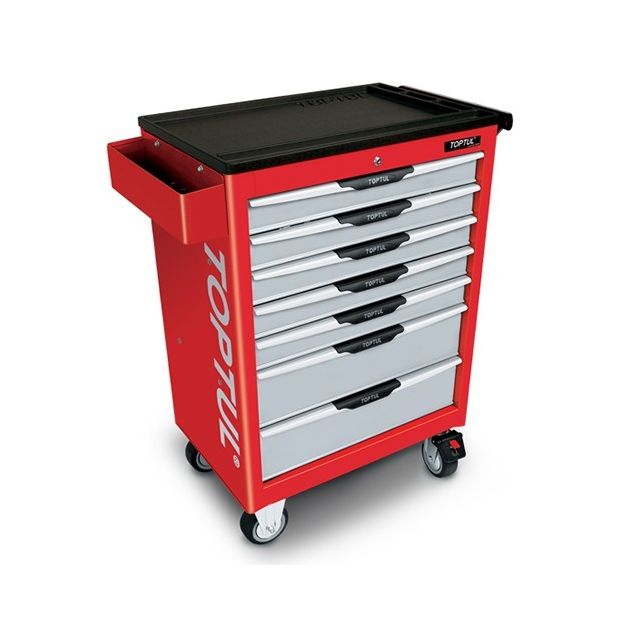 Тележка для инструмента Pro-Line 7 секций красная TOPTUL TCAC0702, фото  | SNABZHENIE.com.ua