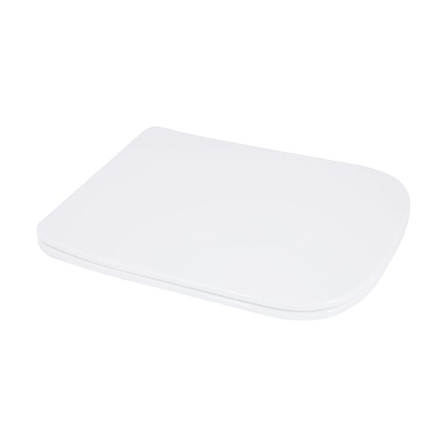 Qtap Сиденье для унитаза напольного (Stenava) 435×345×30 мм, White, с микролифтом, Slim Duroplast, Quick Release QT99SC8303W, фото  | SNABZHENIE.com.ua