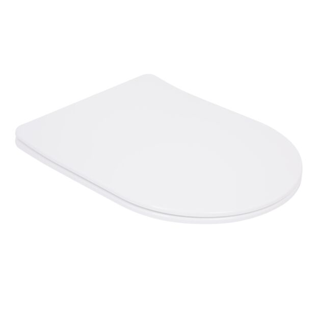 Qtap Сиденье для унитаза (Robin New, Scorpio New 520) 460x362x50 мм, White, с микролифтом, Slim Duroplast, Quick Release QT99SC5502W, фото  | SNABZHENIE.com.ua