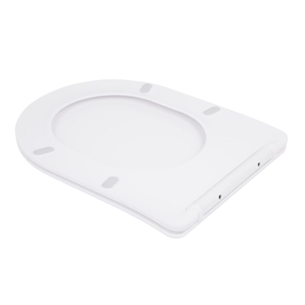 Qtap Сиденье для унитаза (Robin New, Scorpio New 520) 460x362x50 мм, White, с микролифтом, Slim Duroplast, Quick Release QT99SC5502W, фото , зображення 3 | SNABZHENIE.com.ua Qtap Сиденье для унитаза (Robin New, Scorpio New 520) 460x362x50 мм, White, с микролифтом, Slim Duroplast, Quick Release QT99SC5502W, фото , зображення 3 | SNABZHENIE.com.ua