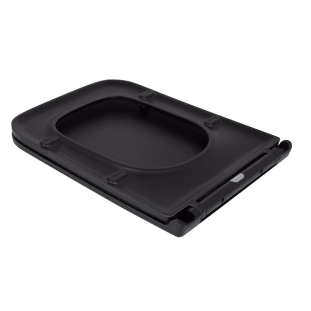 Qtap Сиденье для унитаза (Gemini) 435x357x37 мм, Matt Black, с микролифтом, Slim Duroplast, Quick Release QT99HY2312MB, фото , зображення 3 | SNABZHENIE.com.ua Qtap Сиденье для унитаза (Gemini) 435x357x37 мм, Matt Black, с микролифтом, Slim Duroplast, Quick Release QT99HY2312MB, фото , зображення 3 | SNABZHENIE.com.ua