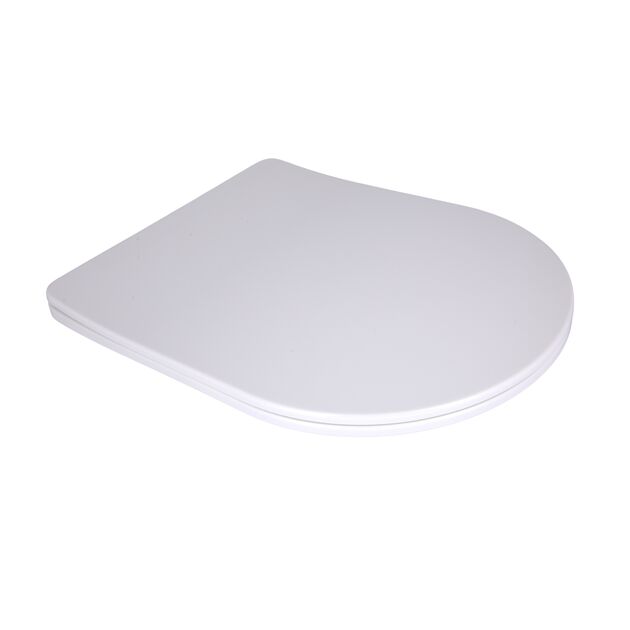 Qtap Сиденье для унитаза напольного (Grand) 560×363×30 мм, White, с микролифтом, Slim Duroplast, Quick Release QT26228301W3, фото  | SNABZHENIE.com.ua