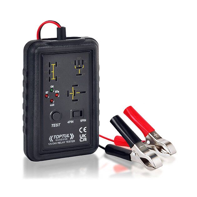 Тестер автомобильных реле 12V / 24V, 4-pin / 5-pin  TOPTUL EAAE0124, фото  | SNABZHENIE.com.ua