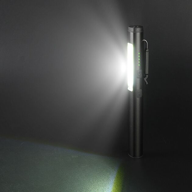 Фонарик светодиодный алюминиевый (COB+LED) с УФ, лазером и магнитом Pen Light  PROTESTER PRO-FL0305S, фото , изображение 6 | SNABZHENIE.com.ua Фонарик светодиодный алюминиевый (COB+LED) с УФ, лазером и магнитом Pen Light  PROTESTER PRO-FL0305S, фото , изображение 6 | SNABZHENIE.com.ua