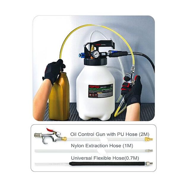 Устройство для замены масла в трансмиссии 6л, 2.8-12BAR TOPTUL JJEZ0106E, фото , зображення 4 | SNABZHENIE.com.ua