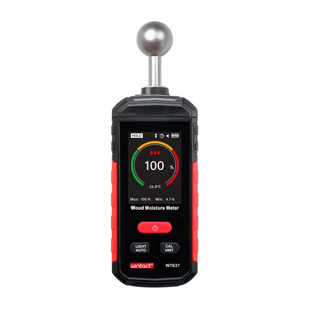 Влагомер древесины бесконтактный 0-100%  WINTACT WT637, фото  | SNABZHENIE.com.ua
