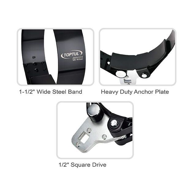 Съемник масляного фильтра 96-115мм Heavy Duty TOPTUL JDDU1012, фото , изображение 2 | SNABZHENIE.com.ua Съемник масляного фильтра 96-115мм Heavy Duty TOPTUL JDDU1012, фото , изображение 2 | SNABZHENIE.com.ua