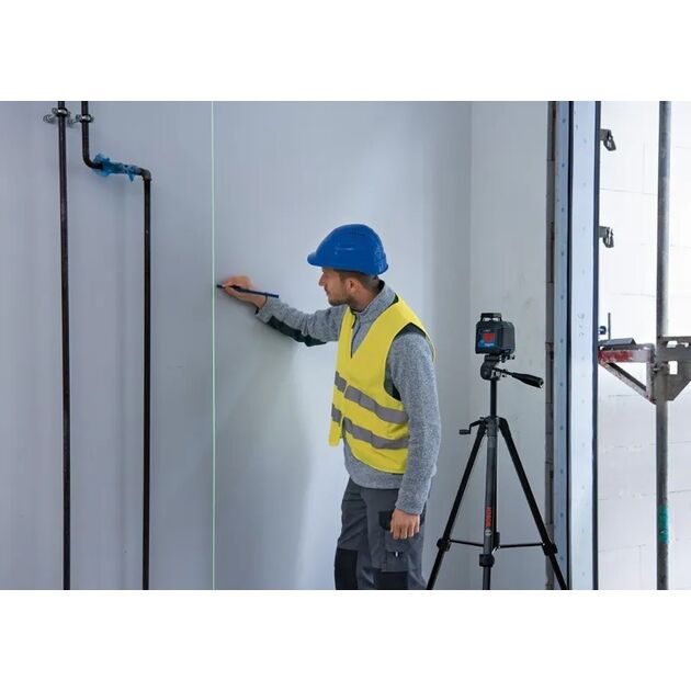 Нівелір лазерний Bosch Professional GLL2-20G + BT150 до 10м, ±0.2мм/м, 4AAx1.5В, штатив, чохол, 0.62кг, фото , изображение 4 | SNABZHENIE.com.ua