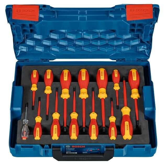 Викрутка Bosch Professional, (змішаний), VDE, набір 14 шт, фото , изображение 6 | SNABZHENIE.com.ua