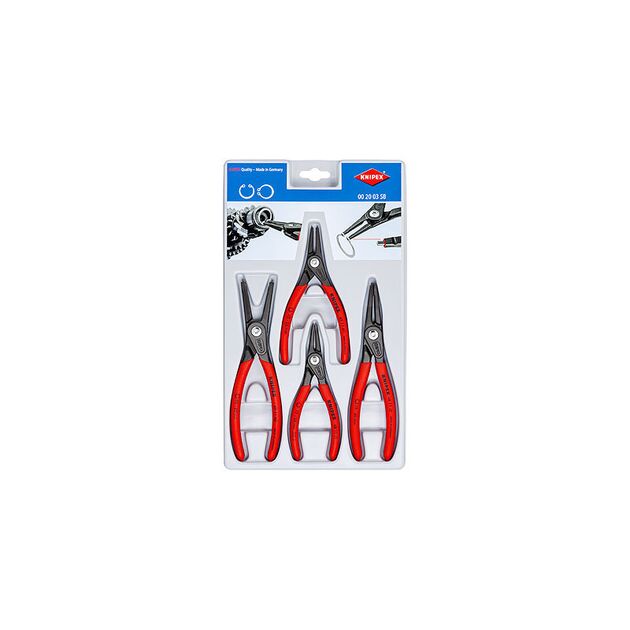 Набір прецизійних щипців для стопорних кілець KNIPEX 00 20 03 SB, фото  | SNABZHENIE.com.ua