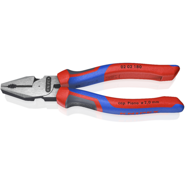 Плоскогубці комбіновані особливої міцності KNIPEX 02 02 180 SB, фото  | SNABZHENIE.com.ua