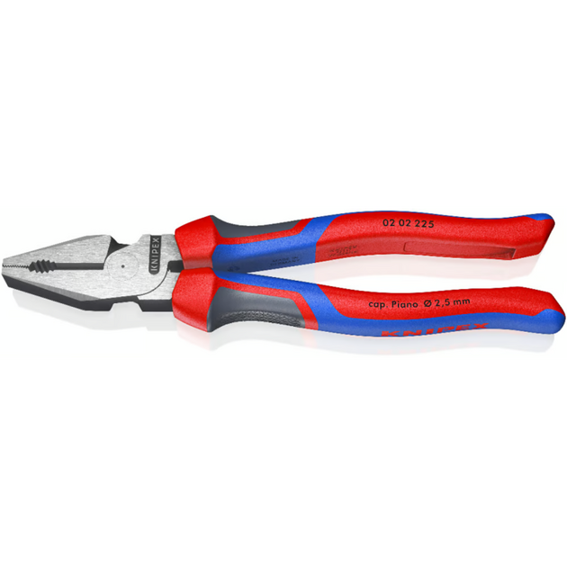 Плоскогубцы комбинированные повышенной мощности Knipex 02 02 225 SB, фото  | SNABZHENIE.com.ua