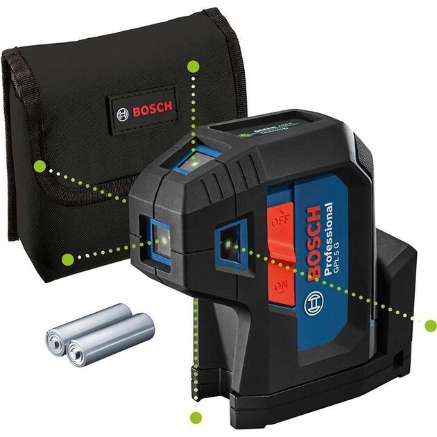 Нівелір лазерний Bosch Professional GPL 5G, до 30м, ±0.35мм/м, 2AAx1.5В, чохол, 0.35кг, фото  | SNABZHENIE.com.ua