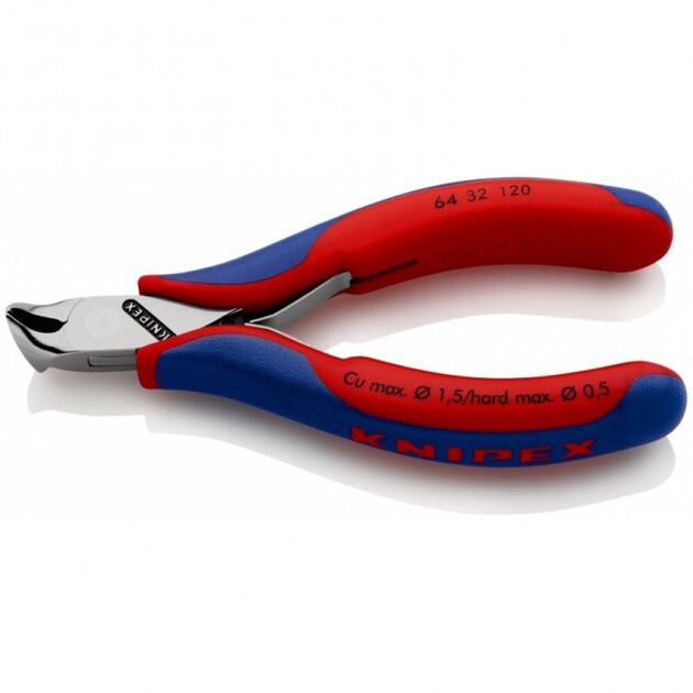 Кусачки торцевые KNIPEX 64 32 120 для электроники, фото  | SNABZHENIE.com.ua