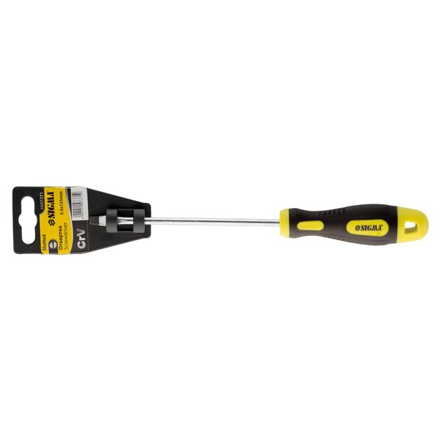 Отвертка шлицевая MEGA SL5.5×125мм СrV SIGMA (4007371), фото , изображение 4 | SNABZHENIE.com.ua
