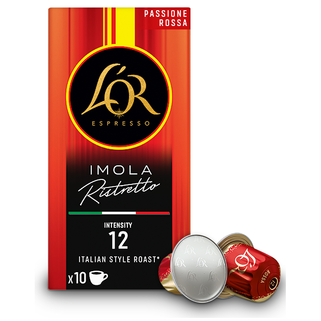Кава L`OR капсули  Rossa Imola Ristretto, 100% арабіка, 10шт, Nespresso, фото  | SNABZHENIE.com.ua