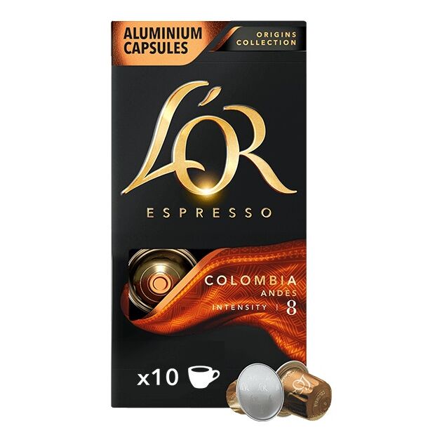 Кава L`OR капсули  Espresso Colombia, 100% арабіка, 10шт, Nespresso, фото , зображення 2 | SNABZHENIE.com.ua Кава L`OR капсули  Espresso Colombia, 100% арабіка, 10шт, Nespresso, фото , зображення 2 | SNABZHENIE.com.ua