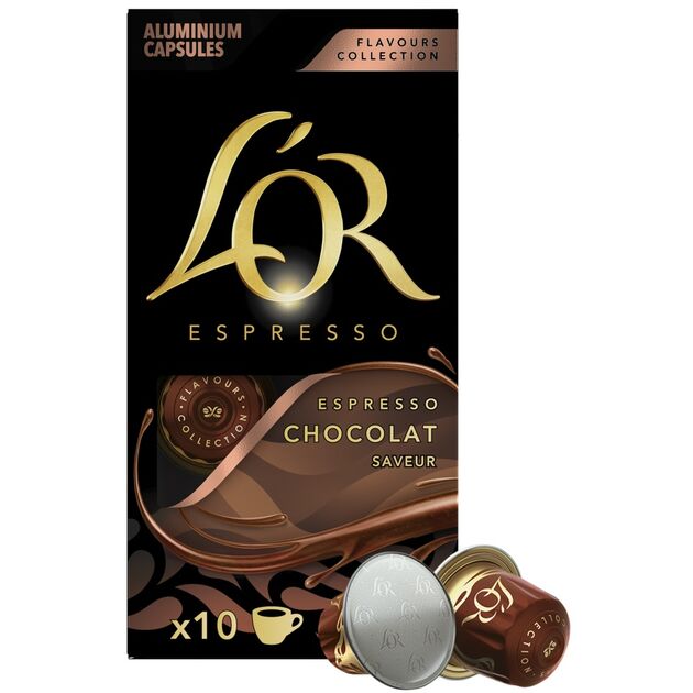 Кава L`OR капсули  Espresso Chocolat, 100% арабіка, 10шт, Nespresso, фото , изображение 2 | SNABZHENIE.com.ua Кава L`OR капсули  Espresso Chocolat, 100% арабіка, 10шт, Nespresso, фото , изображение 2 | SNABZHENIE.com.ua