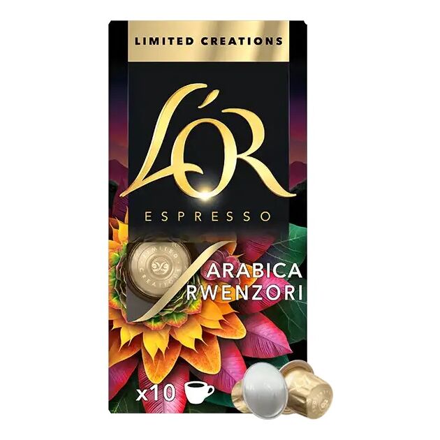 Кава L`OR капсули  Espresso Arabica Rwenzori Uganda Limited Creations, 100% арабіка, 10шт, Nespresso, фото , изображение 2 | SNABZHENIE.com.ua Кава L`OR капсули  Espresso Arabica Rwenzori Uganda Limited Creations, 100% арабіка, 10шт, Nespresso, фото , изображение 2 | SNABZHENIE.com.ua