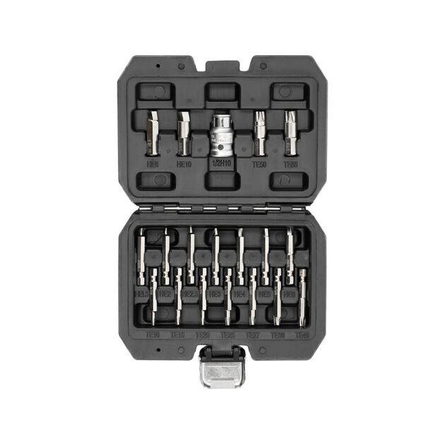 Набір біт екстракторів для викручування Hex і Torx YATO з шпинделем 1/4" і 3/8", 19 елем. [20], фото  | SNABZHENIE.com.ua