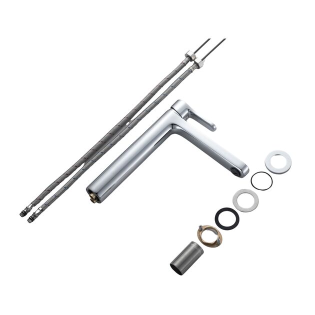 Смеситель латунный для раковины Lidz Astra 001FH высокий (k35) LDAST001FHCRM48090 Chrome, фото , зображення 9 | SNABZHENIE.com.ua Смеситель латунный для раковины Lidz Astra 001FH высокий (k35) LDAST001FHCRM48090 Chrome, фото , зображення 9 | SNABZHENIE.com.ua