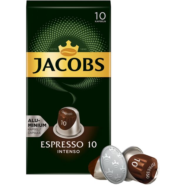 Кава Jacobs  капсули  Lungo Intenso, купаж арабіка/робуста, 10шт, Nespresso, фото , зображення 10 | SNABZHENIE.com.ua Кава Jacobs  капсули  Lungo Intenso, купаж арабіка/робуста, 10шт, Nespresso, фото , зображення 10 | SNABZHENIE.com.ua