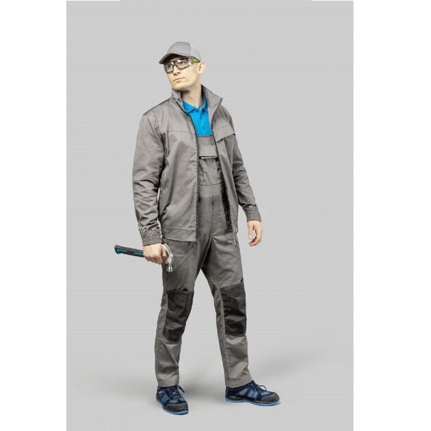 HOEGERT Куртка рабочая KALMIT светло-серая, фото , изображение 3 | SNABZHENIE.com.ua