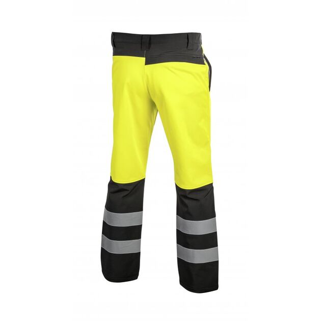 HOEGERT Брюки сигнальные SOFTSHELL TRAUN, желтые, фото , изображение 2 | SNABZHENIE.com.ua