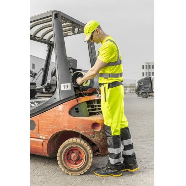 HOEGERT Брюки сигнальные SOFTSHELL TRAUN, желтые, фото , изображение 5 | SNABZHENIE.com.ua